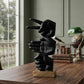 Abstract Helping Hands Sculpture – Premium Black & Gold Décor