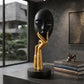 Abstract Thinker Face Statue