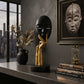 Abstract Thinker Face Statue